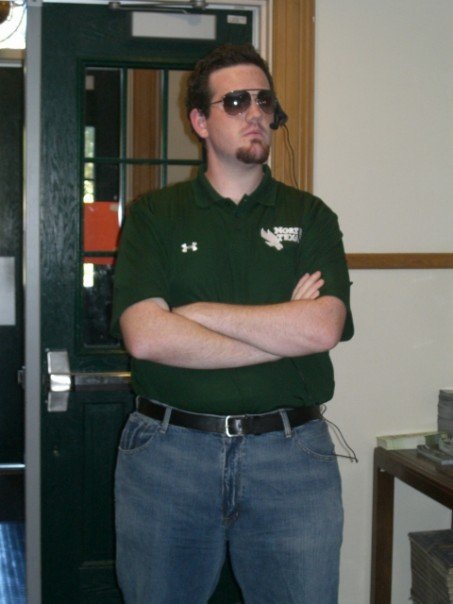 Dressed up like former UNT Football Coach Todd Dodge for Yell Like Hell!